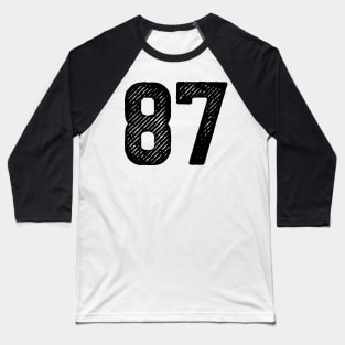 Eighty Seven 87 Baseball T-Shirt